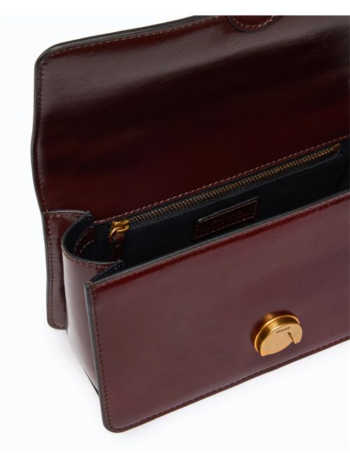 Borsa a tracolla Mini Love Bag One Light in pelle lucida con doppia tracolla PINKO | 107676A3LP/W34Q